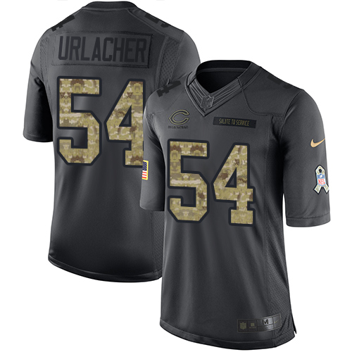 Youth Limited Brian Urlacher Nike Jersey Black - #54 2016 Salute to Service NFL Chicago Bears